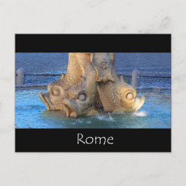 Cartão Postal Triton Fountain - Roma