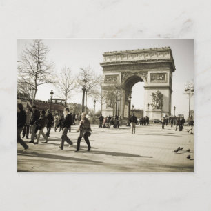 Cartão Postal Triumph Arch Paris
