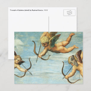 Cartão Postal Triumpho de Galateia Anjos detalhe por Rafael Sanz
