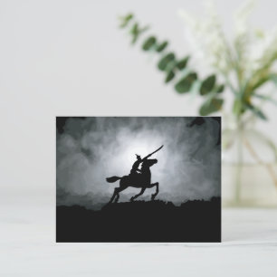 Cartão Postal Triunfo do Crepúsculo: Cavaleiro na Névoa