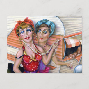 Cartão Postal Trixie Sisters: A série Trailer Rosa