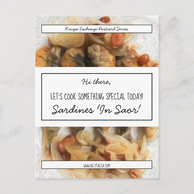 Cartão Postal Troca de Receita Branca de Script Preto Personaliz (Frente)