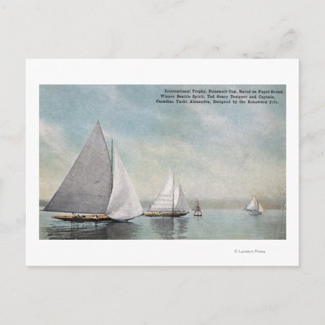 Cartão Postal Troféu Internat Duntrair (Frente)