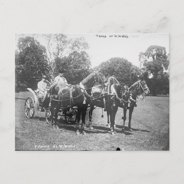 Cartão Postal Tróika Americana 1911 (Frente)