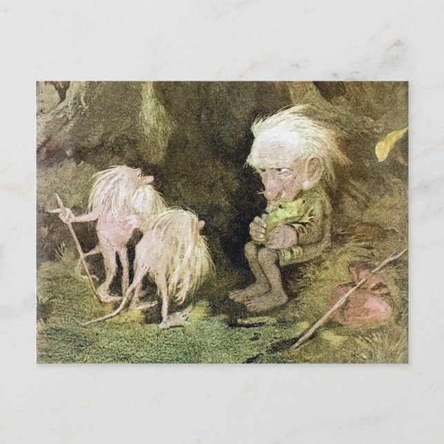 Cartão Postal Troll com o Sapo de Pet (Frente)