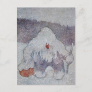 Cartão Postal “Troll da Neve” por Theodor Kittelsen