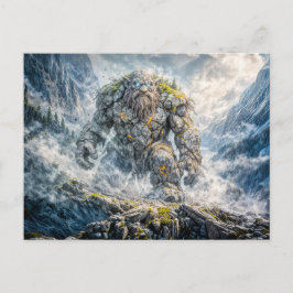 Cartão Postal Troll de Fantasia Dinâmica em Terra Atmosférica Dr