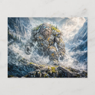 Cartão Postal Troll de Fantasia Dinâmica em Terra Atmosférica Dr