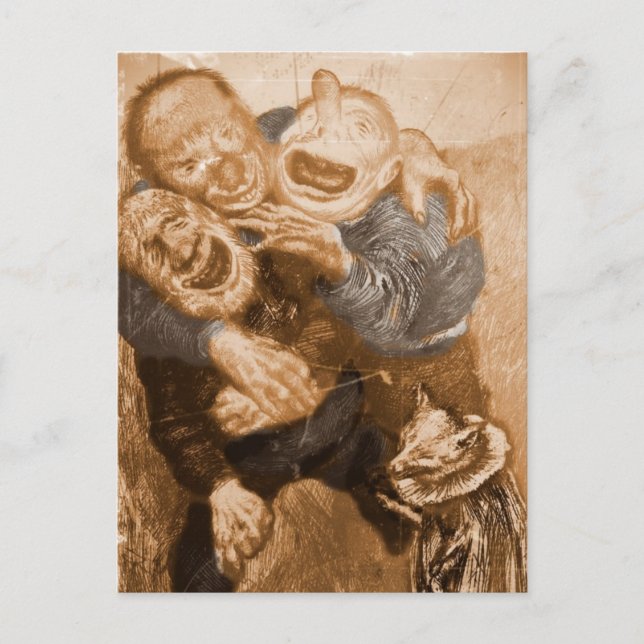 Cartão Postal Troll do Avô Rindo (Frente)