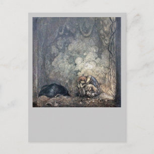 Cartão Postal Troll que guardara a criança