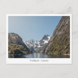 Cartão Postal Trollfjord Lofoten