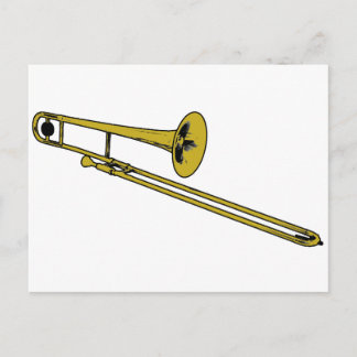 Cartão Postal Trombone Gear