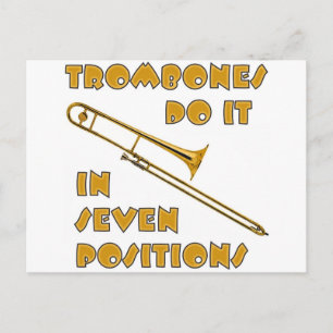 Cartão Postal Trombones O Fazem Em 7 Posições
