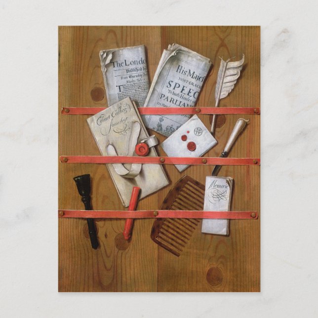 Cartão Postal Trompe l'oeil, 1702 (Frente)