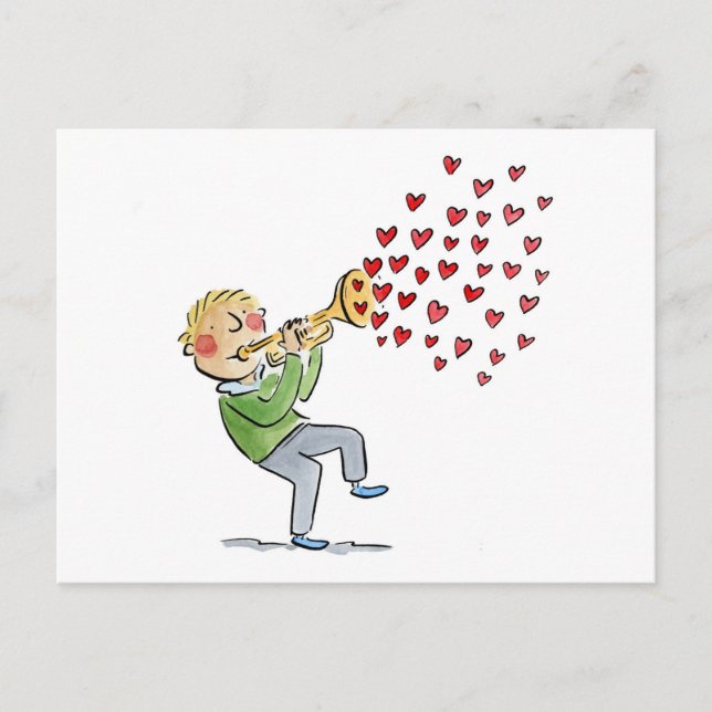 Cartão Postal Trompete (Frente)