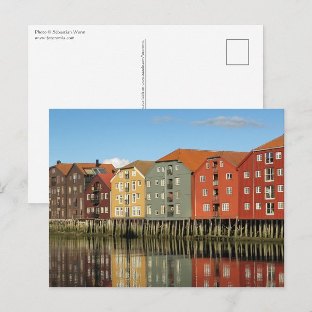 Cartão Postal Trondheim Noruega (Frente/Verso)