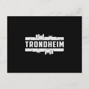 Cartão Postal Trondheim Noruega Paisagem Urbana Cidade Presente