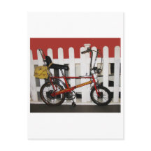 Tropa de bicicleta Red Vintage retro 1970