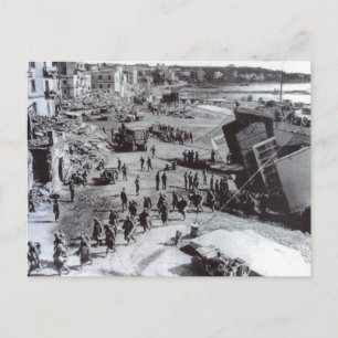 Cartão Postal Tropas da Segunda Guerra Mundial desembarcando, An