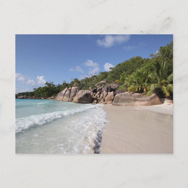 Cartão Postal Tropical Beach, Seychelles, Indian Ocean (Frente)
