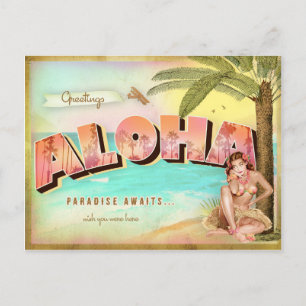 CARTÃO POSTAL TROPICAL GC ALOHA