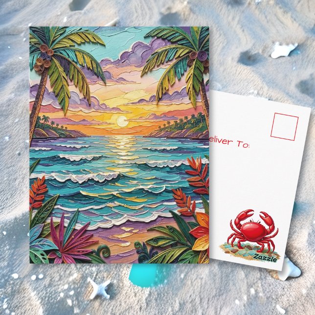 Cartão Postal Tropical Paradise | Coastal Keeping in Touch (Criador carregado)