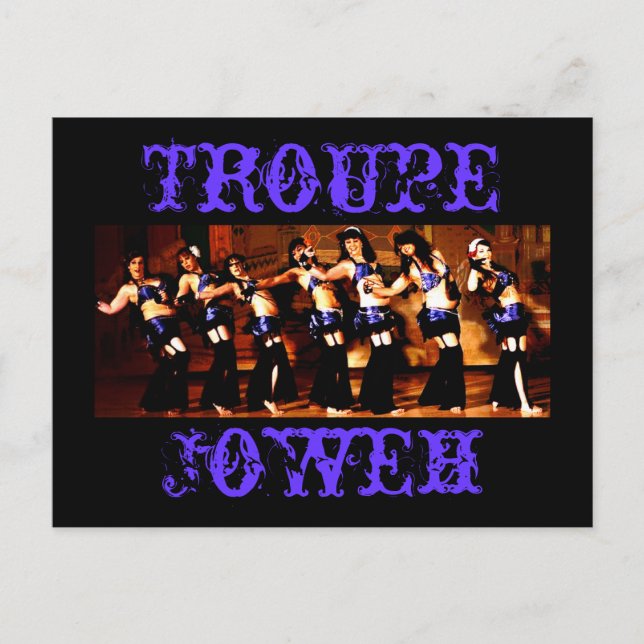 Cartão Postal Troupe Joweh (Frente)