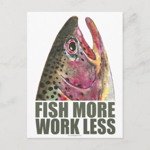 Cartão Postal Trout Pescar Mais