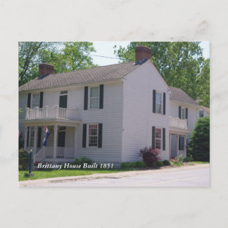 Cartão Postal Troy 066, Brittany House Built 1851