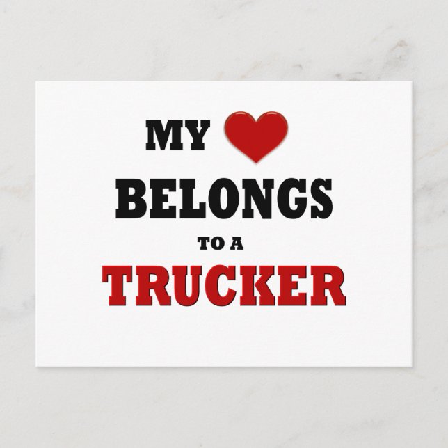 Cartão Postal Trucker Love (Frente)