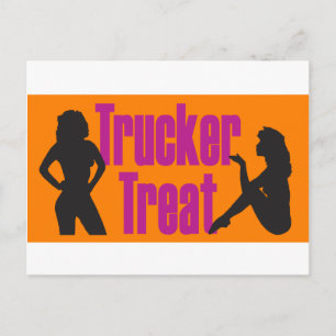 Cartão Postal Trucker Treat