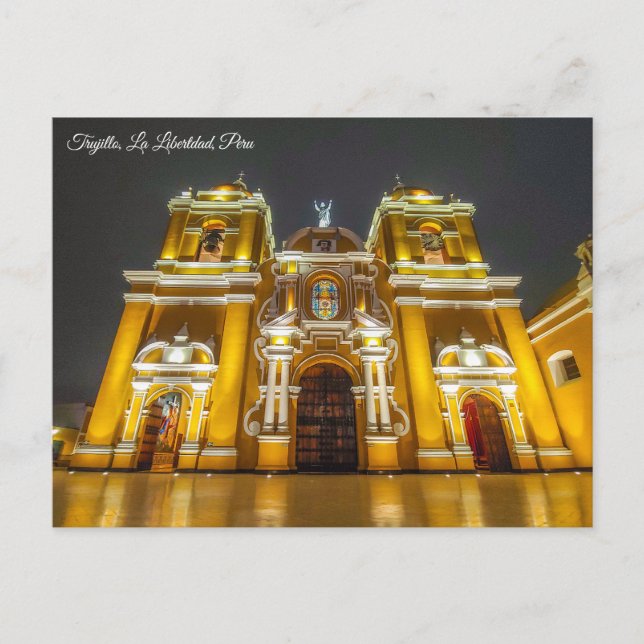 Cartão Postal Trujillo, Catedral de Perú (Frente)