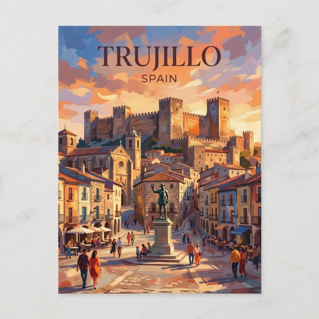 Cartão Postal Trujillo Espanha (Frente)