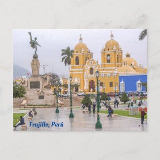 Cartão Postal Trujillo, Perú, Plaza Mayor de Trujillo