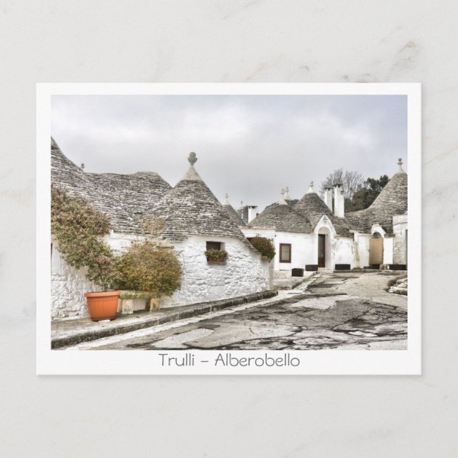 Cartão Postal Trulli - Alberobello (Frente)