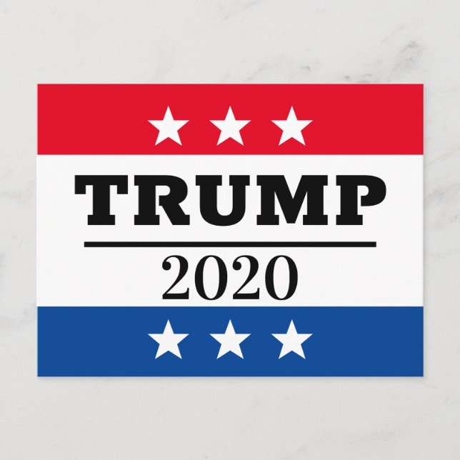 CARTÃO POSTAL TRUMP 2020 (Frente)