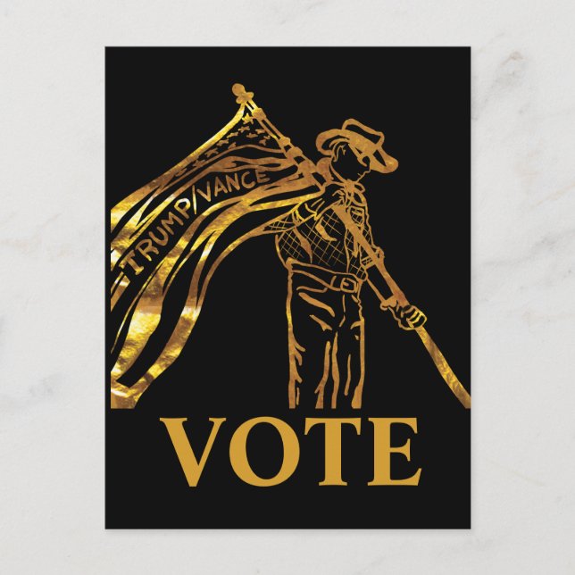 CARTÃO POSTAL TRUMP 2024 (Frente)