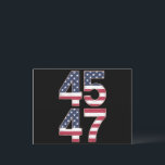 Cartão Postal Trump 2024 45 47 Vintage<br><div class="desc">Trump 2024 45 47 Vintage</div>