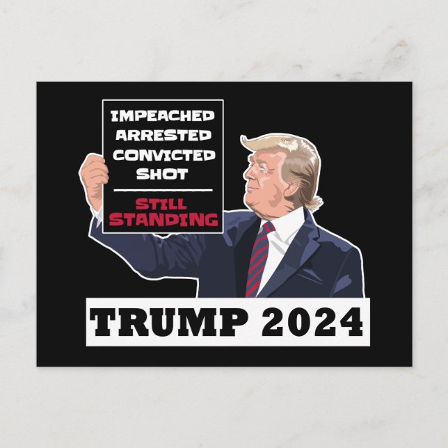 Cartão Postal Trump 2024 Ainda Presidente Eleito EUA (Frente)