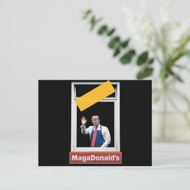Cartão Postal Trump 2024 do MAGADonald (Em pé/Frente)