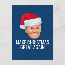 Cartão Postal Trump com Santa Hat - Faça Excelente de Natal nova