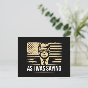 Cartão Postal Trump Como Eu Estava Dizendo Sua Votação Na Eleiçã