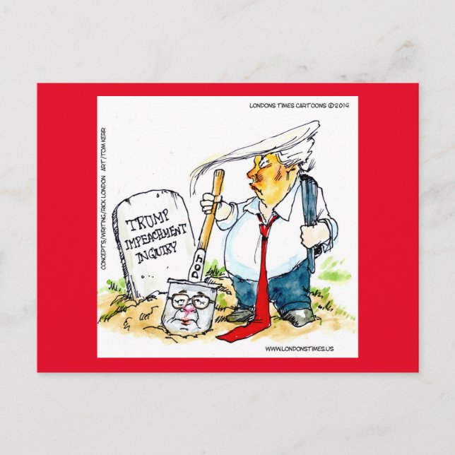 Cartão Postal Trump Diminui A Barreira No Rick De Impeachment Lo (Frente)
