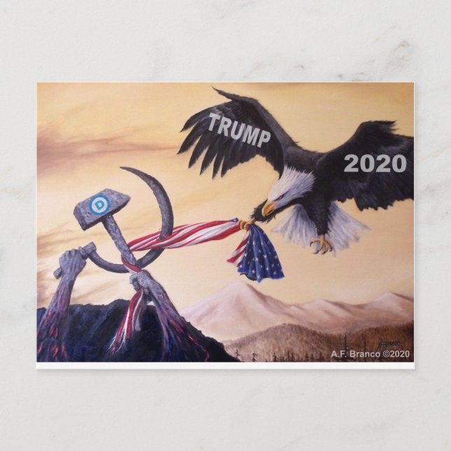 Cartão postal Trump Eagle 2020 (Frente)