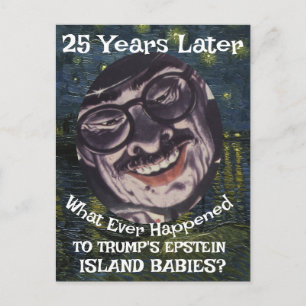 Cartão Postal Trump Epstein Ilha Arquivos Bebês Republicano 2026