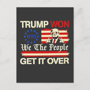 Cartão Postal Trump Ganhou Nós Povo Acabemos Com Isso Inaguração