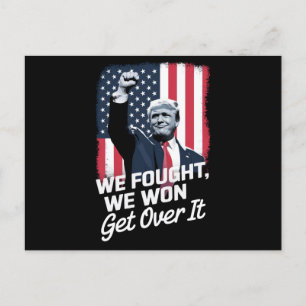 Cartão Postal Trump Ganhou Supere isso Vitória de Trump 47º Pres