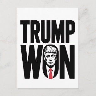 Cartão Postal Trump Ganhou Trump Vance Eleição Presidente Discur