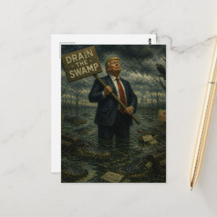 Cartão Postal Trump no Pântano Vida Selvagem no Pântano