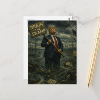 Cartão Postal Trump no Pântano Vida Selvagem no Pântano